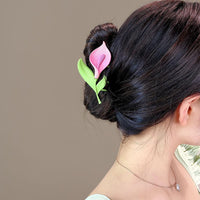 Thumbnail for Chic Calla Lily Chignon Claw Clip Hair Clip - ArtGalleryZen