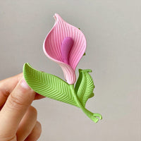 Thumbnail for Chic Calla Lily Chignon Claw Clip Hair Clip - ArtGalleryZen