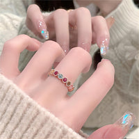 Thumbnail for Chic Colorful Natural Tourmaline Ring - ArtGalleryZen