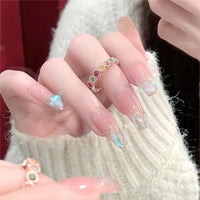 Thumbnail for Chic Colorful Natural Tourmaline Ring - ArtGalleryZen