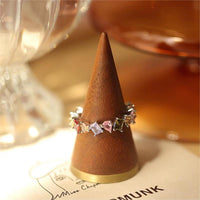 Thumbnail for Chic Colorful Rainbow Rhinestone Ring - ArtGalleryZen