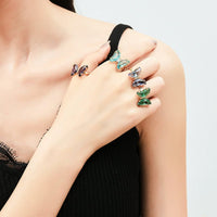 Thumbnail for Chic Colorful Zirconia Butterfly Ring - ArtGalleryZen