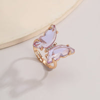 Thumbnail for Chic Colorful Zirconia Butterfly Ring - ArtGalleryZen