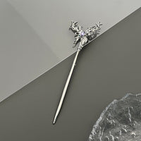 Thumbnail for Chic Crystal Inlaid Abstract Butterfly Chignon Hair Fork Hair Pin - ArtGalleryZen