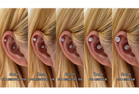 Thumbnail for Chic Cubic Zirconia Helix Non Piercing Magnetic Stud Earring - ArtGalleryZen