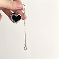 Thumbnail for Chic CZ Inlaid Detachable Heart Earrings Necklace - ArtGalleryZen