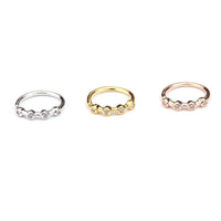 Thumbnail for Chic CZ Inlaid Floral Stone Nose Piercing Nose Hoop - ArtGalleryZen