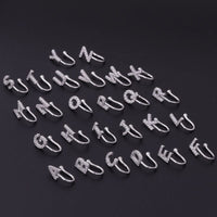 Thumbnail for Chic CZ Inlaid Initial Letter Non Piercing Nose Cuff Nose Ring - ArtGalleryZen