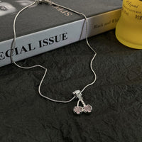 Thumbnail for Chic CZ Inlaid Pink Cherry Pendant Necklace - ArtGalleryZen