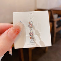 Thumbnail for Chic CZ Inlaid Pink Crystal Heart Ring - ArtGalleryZen