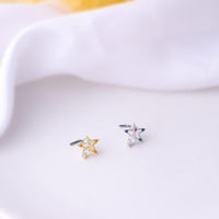 Thumbnail for Chic CZ Inlaid Surgical Steel Nose Piercing Nose Stud - ArtGalleryZen