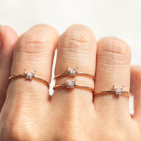 Thumbnail for Chic CZ Opal Inlaid Floral Butterfly Bear Heart Ring - ArtGalleryZen