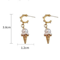 Thumbnail for Chic Dangling Ice Cream Pearl Earrings - ArtGalleryZen