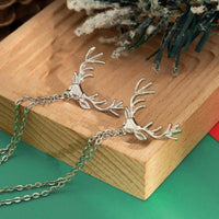 Thumbnail for Chic Deer Antler Lapel Collar Pin Chain - ArtGalleryZen