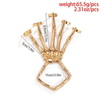 Thumbnail for Chic Elastic Skeleton Finger Ring Bangle Bracelet - ArtGalleryZen