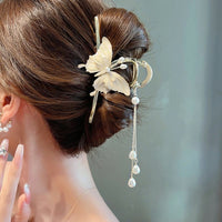 Thumbnail for Chic Enamel Butterfly Chignon Claw Clip Hair Clip - ArtGalleryZen