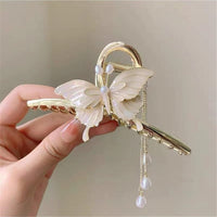 Thumbnail for Chic Enamel Butterfly Chignon Claw Clip Hair Clip - ArtGalleryZen