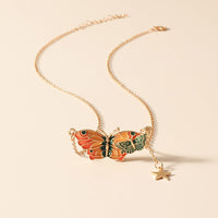 Thumbnail for Chic Enamel Butterfly Necklace Bracelet Ring Set - ArtGalleryZen
