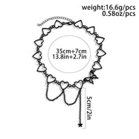 Thumbnail for Chic Enamel Butterfly Star Charm Chain Tassel Heart Necklace - ArtGalleryZen