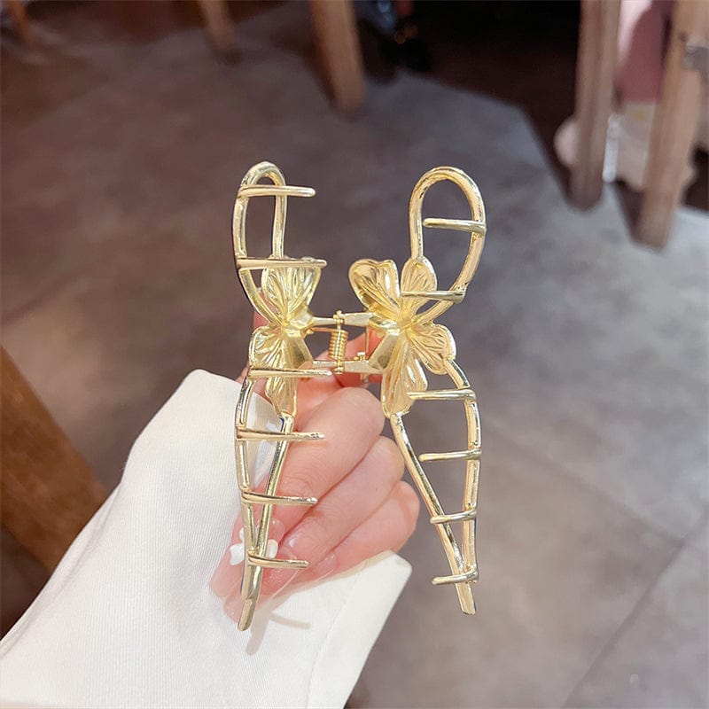 Chic Enamel Colorful Butterfly Chignon Claw Clip Hair Clip - ArtGalleryZen
