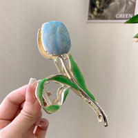 Thumbnail for Chic Enamel Tulip Chignon Claw Clip Hair Clip - ArtGalleryZen