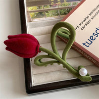 Thumbnail for Chic Flocking Tulip Chignon Claw Clip Hair Clip - ArtGalleryZen