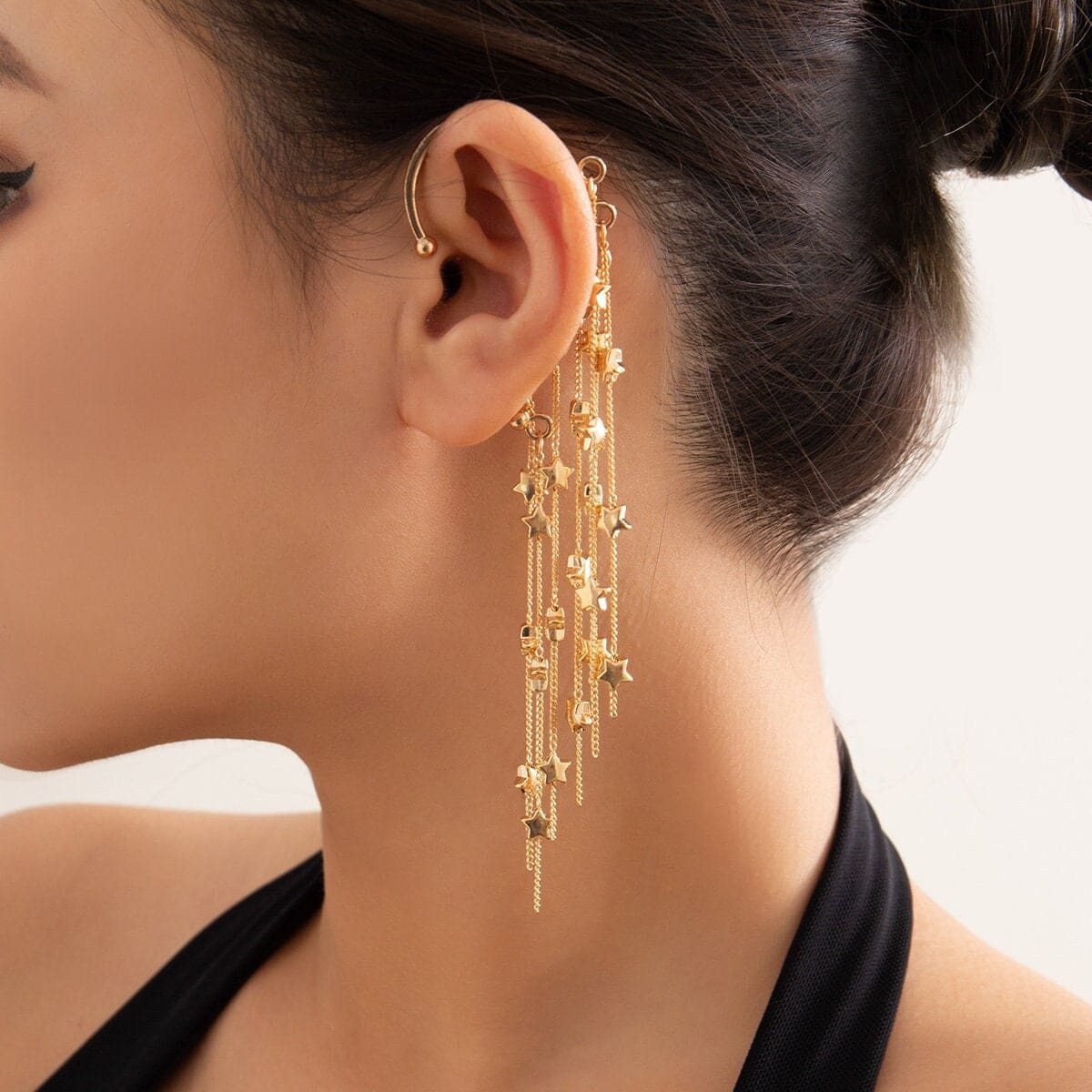 Indian Gold Bead Earrings — DE VERA
