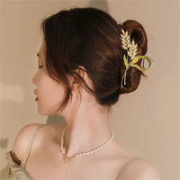 Thumbnail for Chic Golden Ears Of Wheat Chignon Claw Clip Hair Clip - ArtGalleryZen