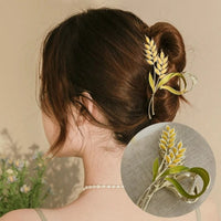 Thumbnail for Chic Golden Ears Of Wheat Chignon Claw Clip Hair Clip - ArtGalleryZen