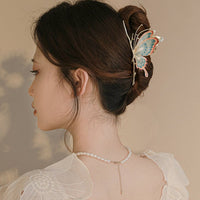 Thumbnail for Chic Handmade Colorful Enamel Butterfly Chignon Claw Clip Hair Clip - ArtGalleryZen