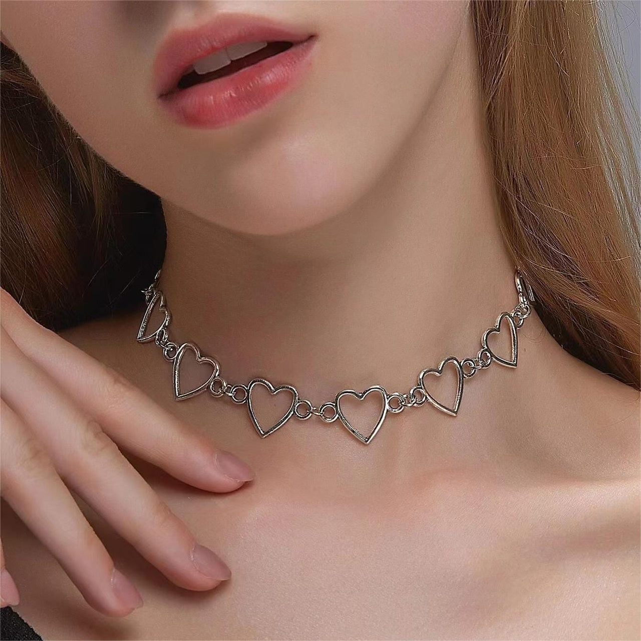 Chic Heart Chain Necklace - ArtGalleryZen
