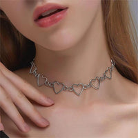 Thumbnail for Chic Heart Chain Necklace - ArtGalleryZen