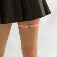 Thumbnail for Chic Heart Charm Colorful Elastic Band Thigh Leg Chain - ArtGalleryZen