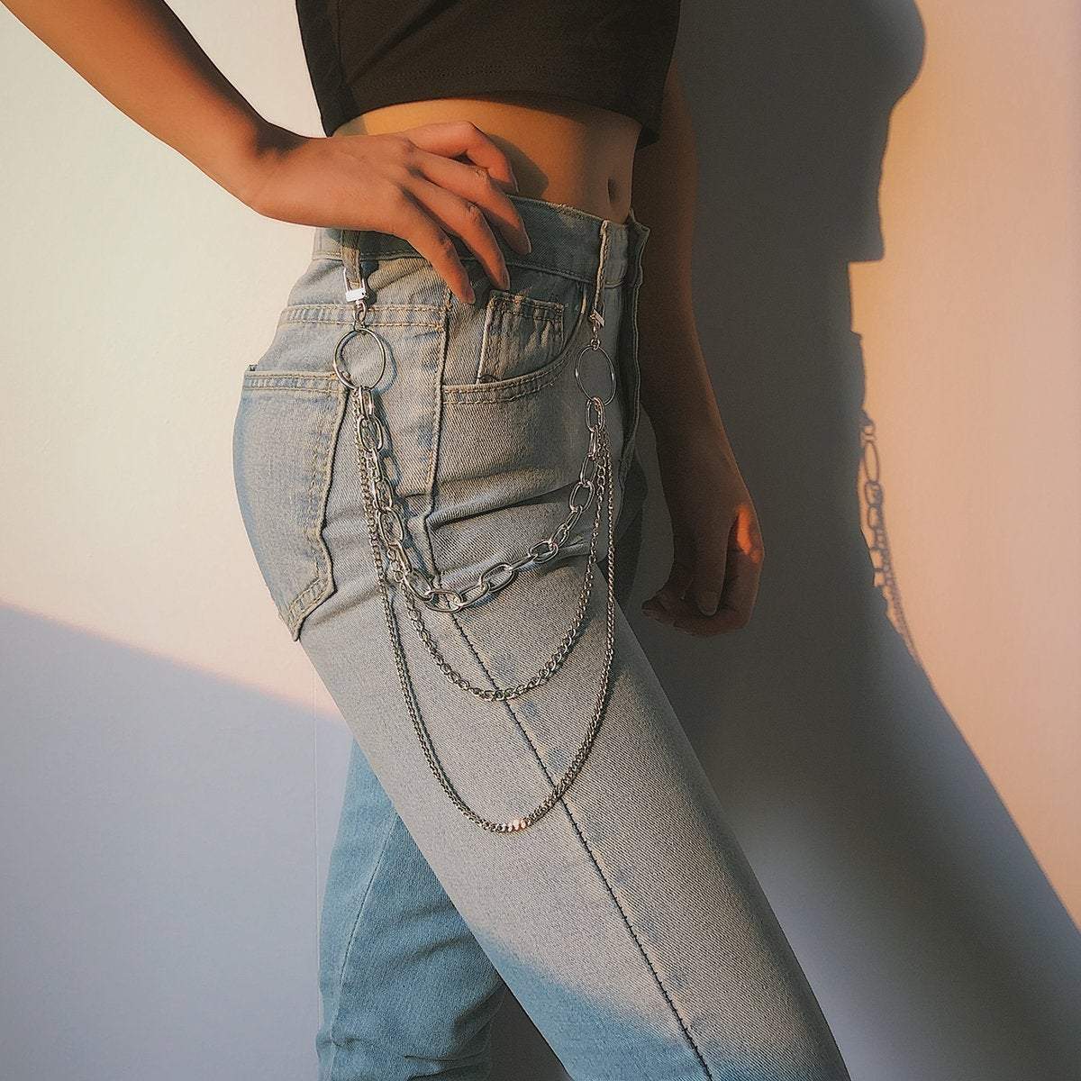 Chic Hip Hop Punk Trousers Chain - Punk Style Wallet Belt Chain - Hips –  ArtGalleryZen