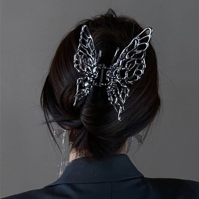 Chic Hollow Butterfly Chignon Claw Clip Hair Clip - ArtGalleryZen