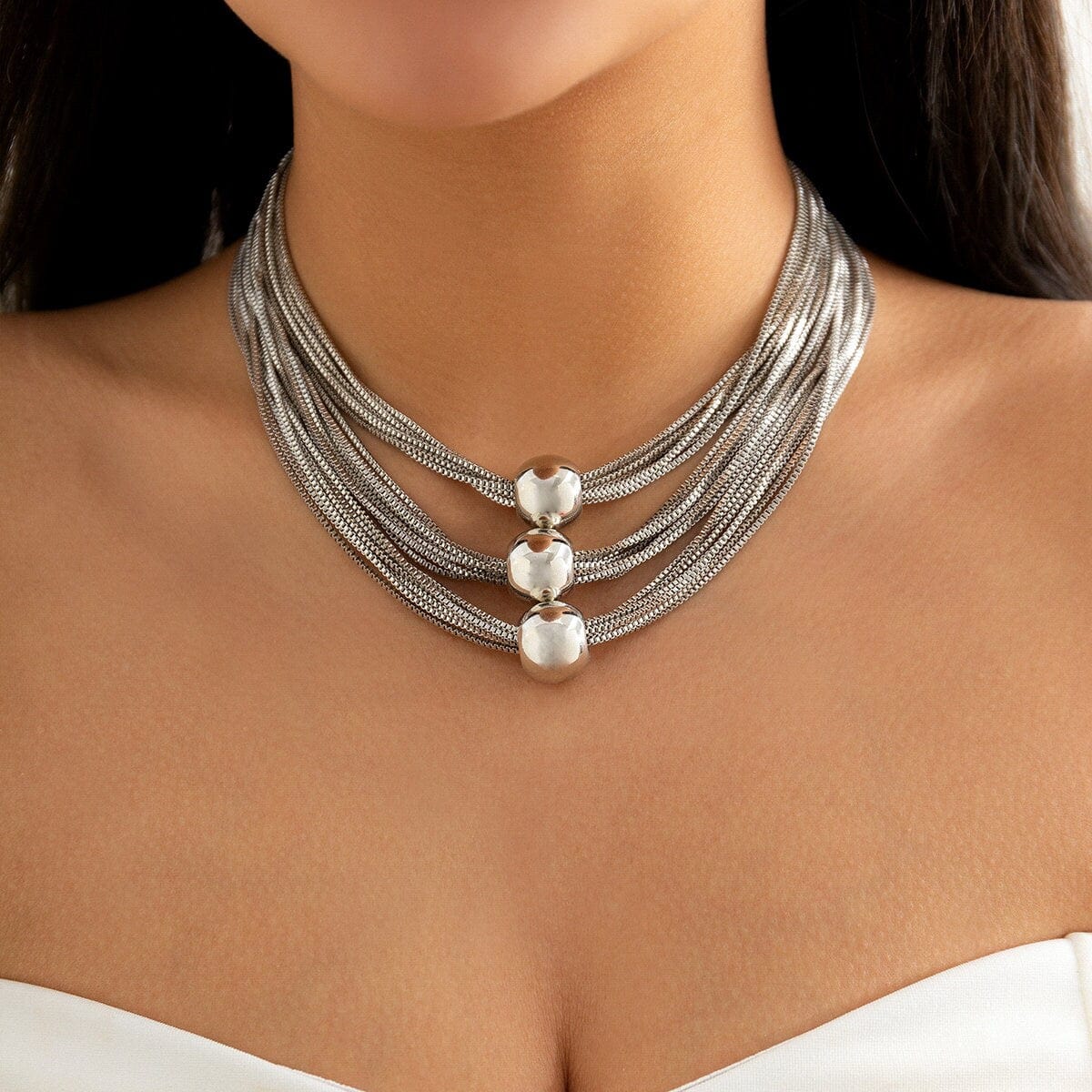 Gothic Printed Chunky Stainless Steel Chain Choker Necklace For Women Short  Clavicle Collar Jewelry From Dh_garden, $2.95 | DHgate.Com