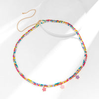 Thumbnail for Chic Layered Colorful Enamel Flower Tassel Seed Beaded Waist Chain - ArtGalleryZen