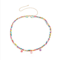 Thumbnail for Chic Layered Colorful Enamel Flower Tassel Seed Beaded Waist Chain - ArtGalleryZen