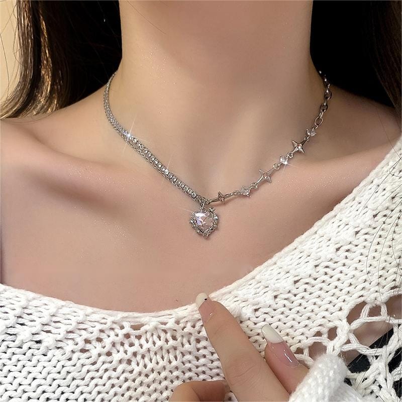 Crystal Necklace | Buy Online Original Natural Crystal Stones Necklace for  Women - Shubhanjali