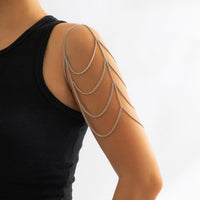 Thumbnail for Chic Layered Metallic Upper Arm Chain - ArtGalleryZen