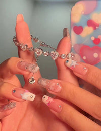 Thumbnail for Chic Pink Crystal Heart Bracelet - ArtGalleryZen