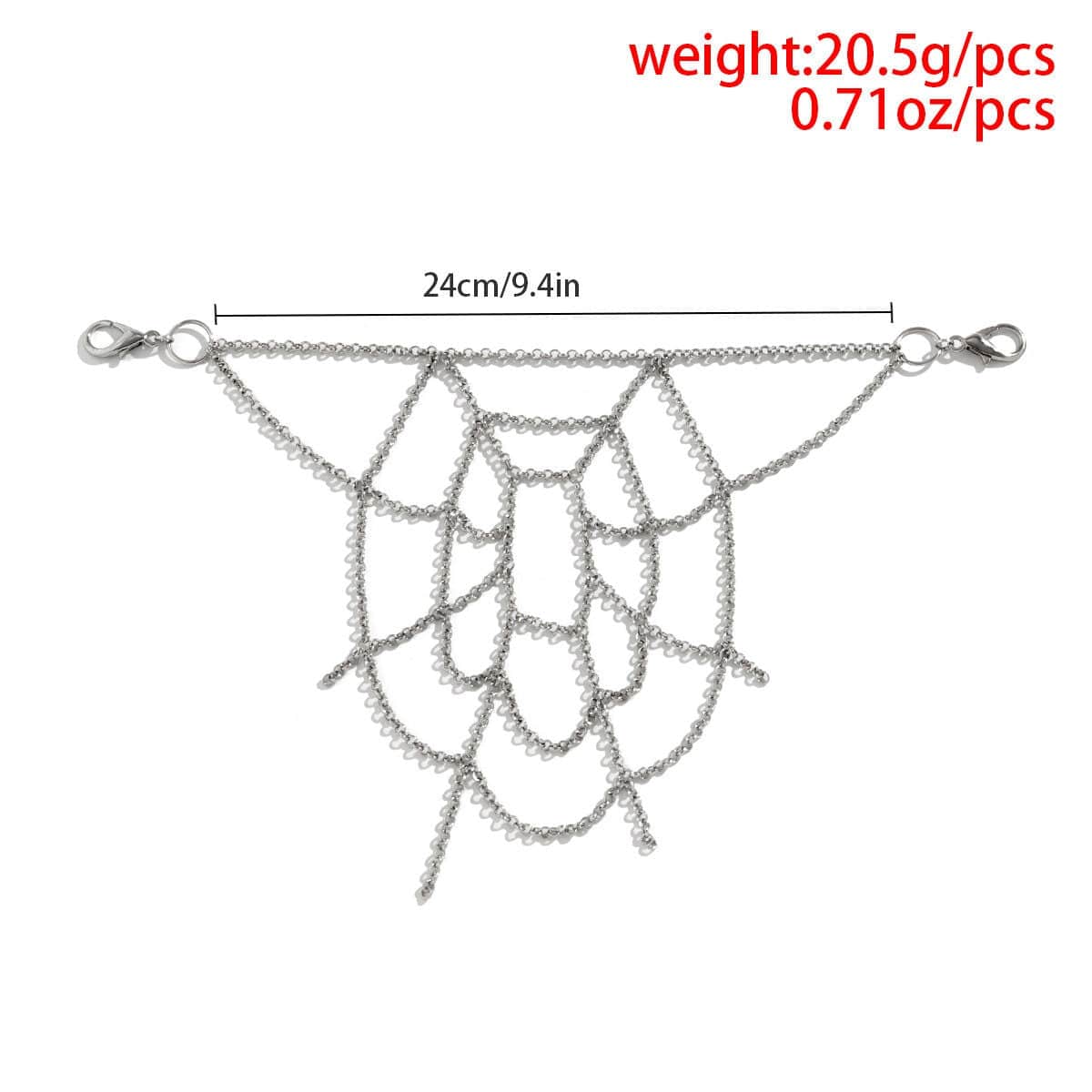Chic Spider Cobweb Cable Trouser Chain - ArtGalleryZen