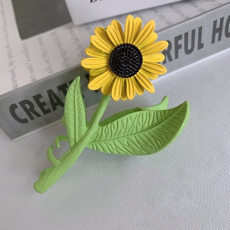 Chic Sunflower Chignon Claw Clip Hair Clip - ArtGalleryZen
