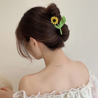 Thumbnail for Chic Sunflower Chignon Claw Clip Hair Clip - ArtGalleryZen