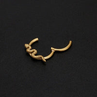 Thumbnail for Chic Titanium Steel Snake Cobweb Nose Piercing Nose Ring - ArtGalleryZen
