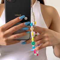 Thumbnail for Colorful Beaded Pearl Floral Fruit Butterfly Heart Charm Phone Strap - ArtGalleryZen