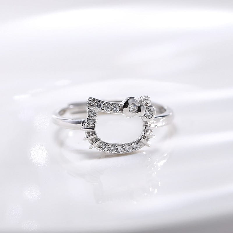 Hello Kitty and Daniel Heart Love Wedding Ring, Sanrio Jewelry, Hello