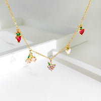 Thumbnail for Dainty Colorful Crystal Fruits Bracelet - ArtGalleryZen