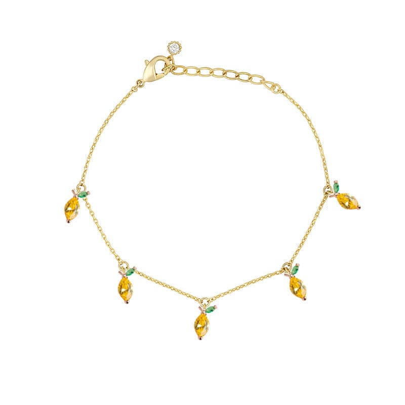 Dainty Colorful Crystal Fruits Bracelet - ArtGalleryZen
