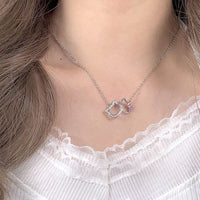 Thumbnail for Dainty CZ Inlaid Kitty Pendant Necklace - ArtGalleryZen